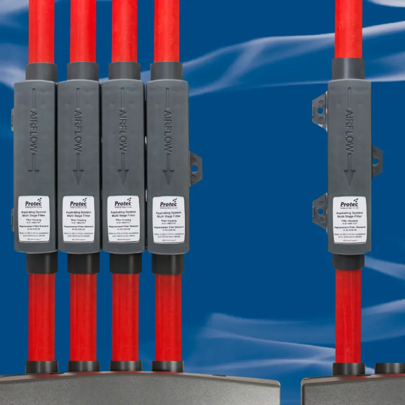 Protec 3 Stage Inline Pipe Dust Filter